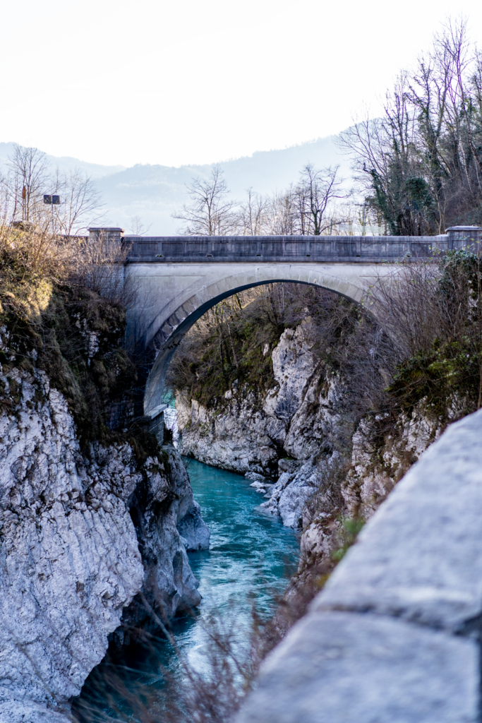 Napoleon Brücke auf dem Weg zum Vršič-Pass